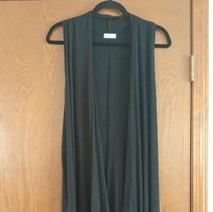 Long Black Vest